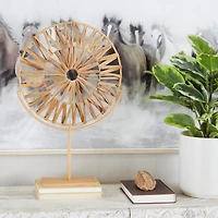 24" Natural Starburst Geometric Sculpture