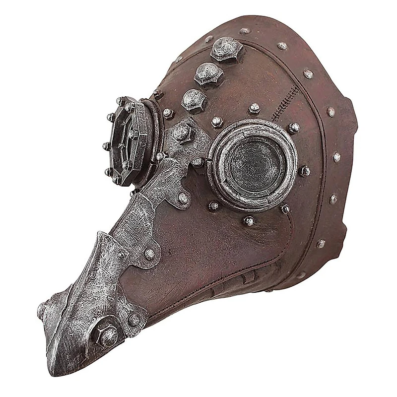 Design Toscano 7.5" Doctor of Death Steampunk Plague Sculptural Mask Set