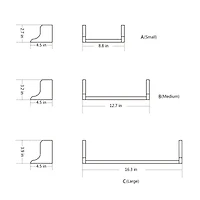 NEX™ Pale Yellow Rustic Wood Floating Shelves Set with Metal Brackets