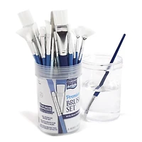 ArtSkills® 40-Piece Premium Paint Brush Set with Palette Knife & Storage Tube