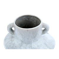 Hello Honey® 8.25" Stoneware Vase With Reactive Glaze Finish & Vertical Handles