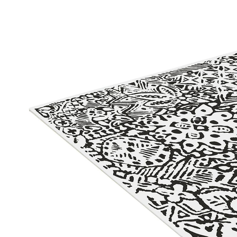 FloorPops Reo Charcoal Peel & Stick Floor Tiles