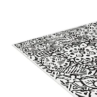 FloorPops Reo Charcoal Peel & Stick Floor Tiles