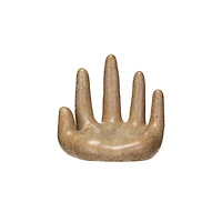 Hello Honey® 5.5" Brown Decorative Stoneware Hand with Reactive Glaze