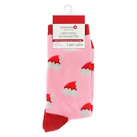 Santa Hat Crew Socks by Celebrate It™