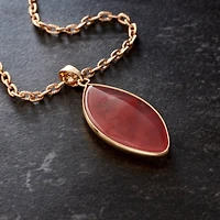 Cherry Quartz Marquise Pendant by Bead Landing™