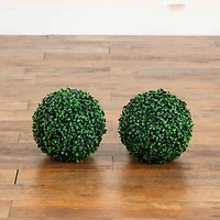 8in. UV Resistant Artificial Boxwood Ball (Indoor/Outdoor) - Set of 4