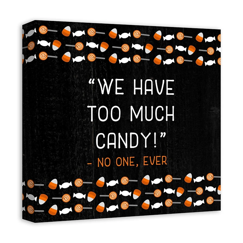 Too Much Candy Canvas Wall Art