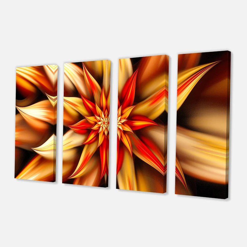 Designart - Beautiful Brown Flower Petals