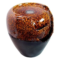 Design Toscano Burnt Umbra Ceramic Jar Garden Fountain