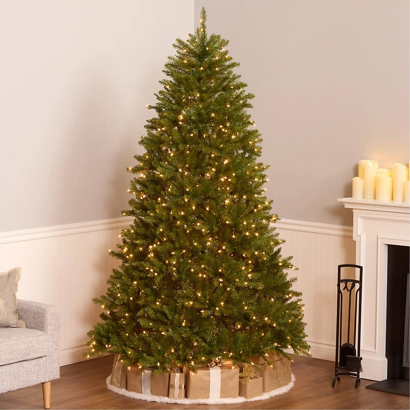 7.5 ft. Pre-Lit Dunhill® Fir Artificial Christmas Tree, Clear Lights