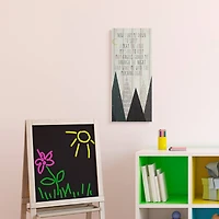 Stupell Industries Lay Me Down To Sleep Quote Triangle Tree Forest Canvas Wall Art