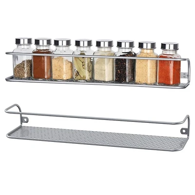 NEX™ Silver Wall-Mounted Spice Racks, 2ct.