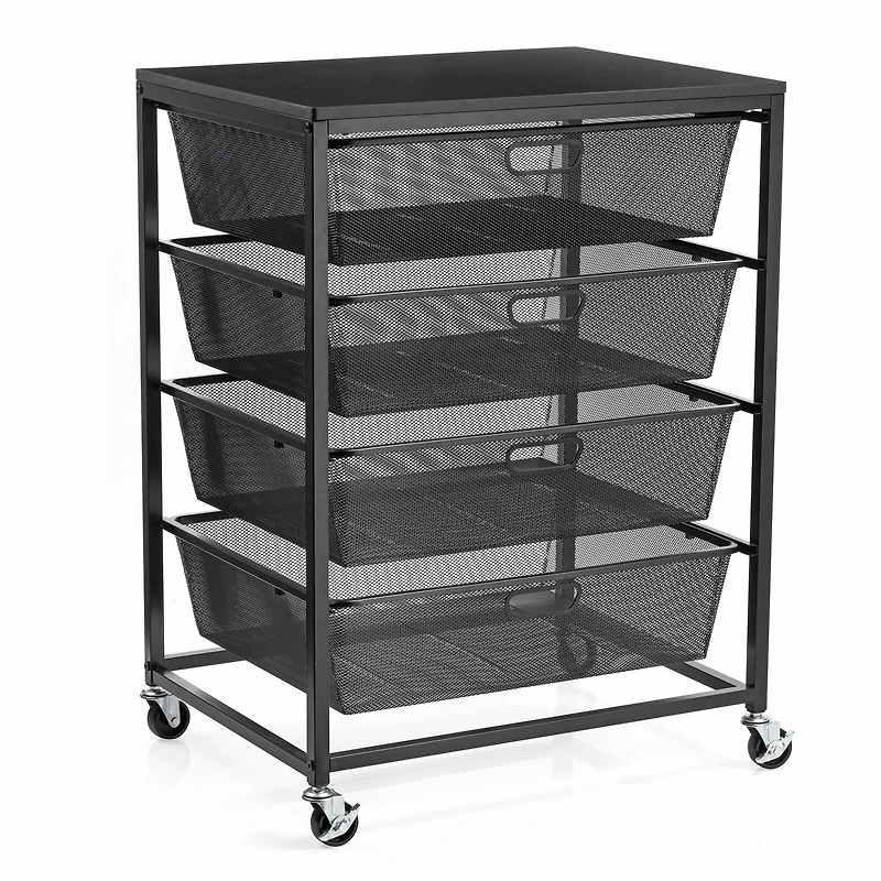 Metro 4-Drawer Rolling Cart by Simply Tidy