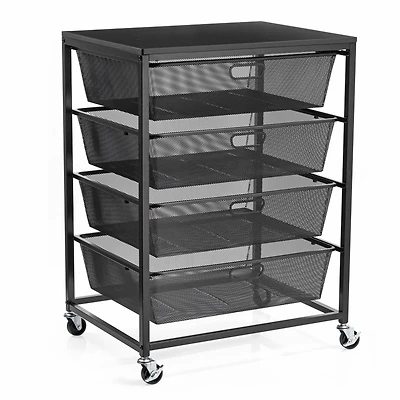Metro 4-Drawer Rolling Cart by Simply Tidy