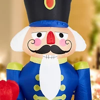 Glitzhome® 8ft. Inflatable Nutcracker With Lights
