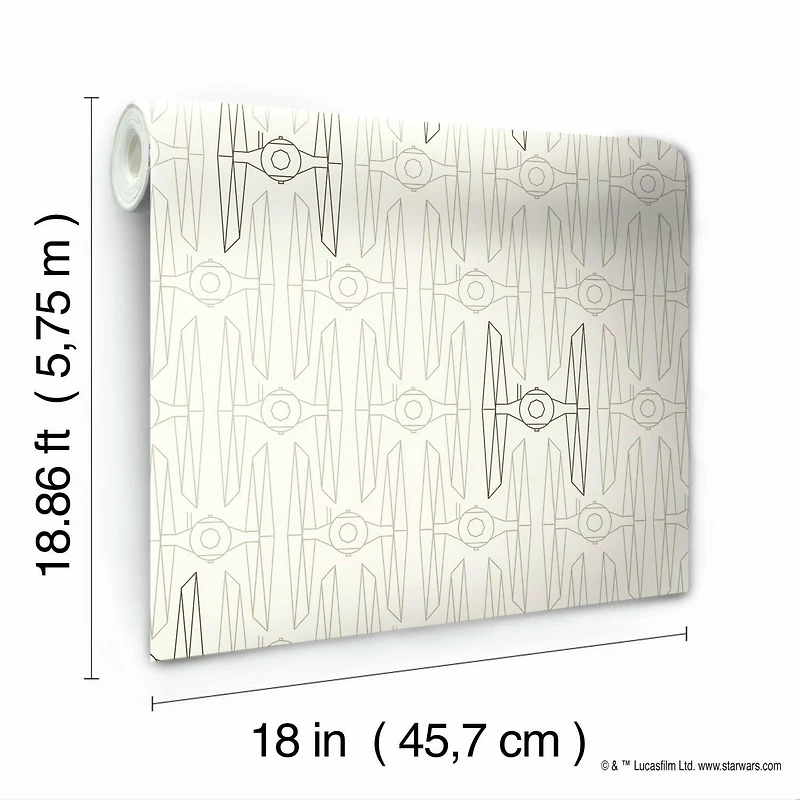 RoomMates Star Wars Tie Fighter Peel & Stick Wallpaper