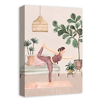 Serene Yoga Scene II 12" x 18" Canvas Wall Art
