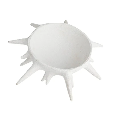 Hello Honey® 16.25" White Spike Accent Volcano Finish Bowl