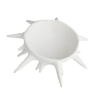 Hello Honey® 16.25" White Spike Accent Volcano Finish Bowl