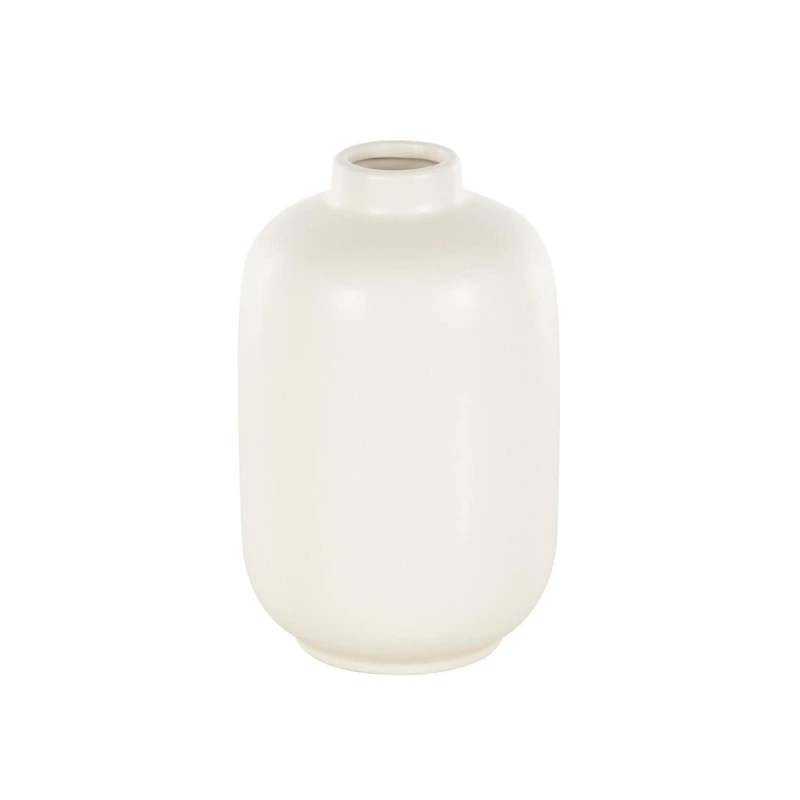8" Cream Ceramic Minimalistic Vase