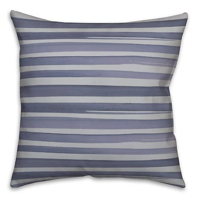 Watercolor Stripes Throw Pillow