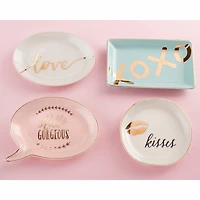 Kate Aspen® Love Trinket Dish, 4 Pack