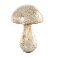 Champagne Glass Mushroom Handmade Glossy Weathered Sculpture Set