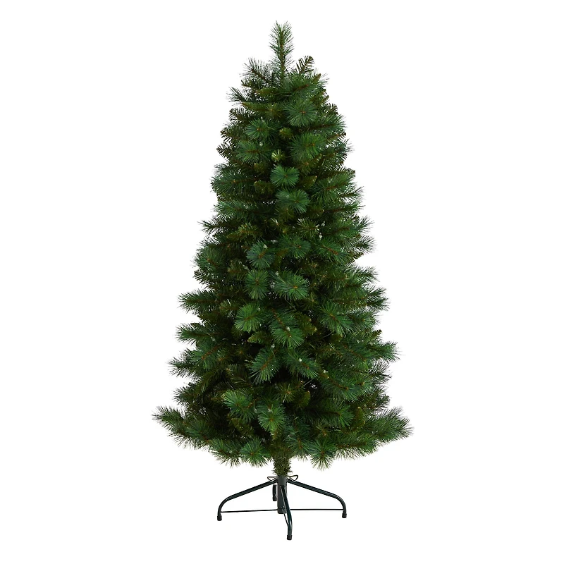 5ft. Pre-Lit West Virginia Mountain Pine Artificial Christmas Tree, Clear Lights