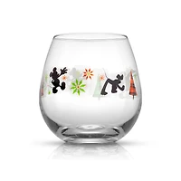JoyJolt® Disney® 15oz. Mickey Mouse Joy O Joy Stemless Wine Glass, 4ct.