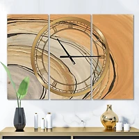 Designart 'Glam Canion Ii Modern Multipanel Wall Clock