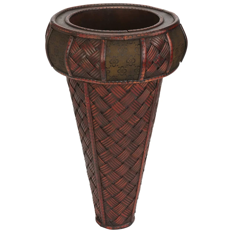 22" Brown Decorative Stand Planter