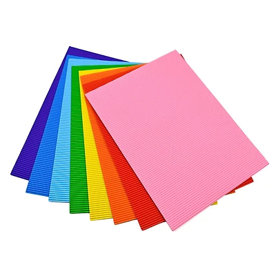 9" x 12" Multicolor Corrugate Paper, 8ct. by Creatology™