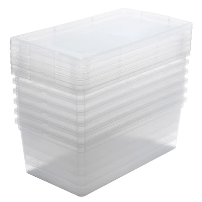 Simplify Clear Stackable Storage Bins with Lids