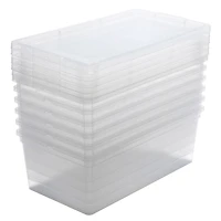 Simplify Clear Stackable Storage Bins with Lids