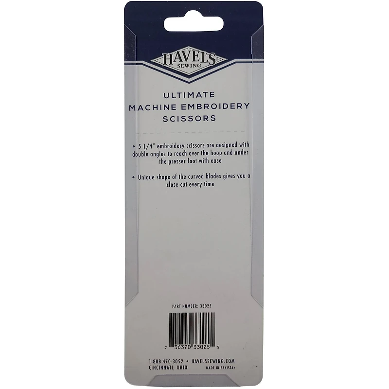 Havel's™ 5.25" Ultimate Angled Machine Embroidery Scissors
