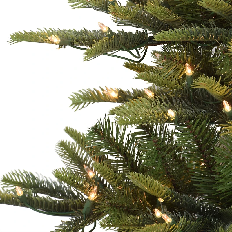 6.5ft. Pre-Lit Slim Aspen Fir Artificial Christmas Tree, Clear Lights