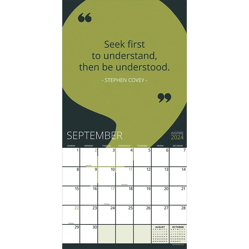 TF Publishing Inspire Wall Calendar