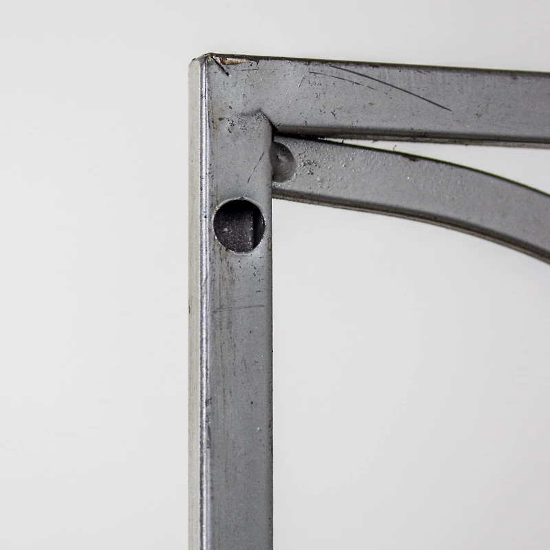 16.25" Wood & Metal Hanging Shelf Rack