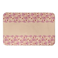 Pink Retro Florals 34" x 21" Bath Mat