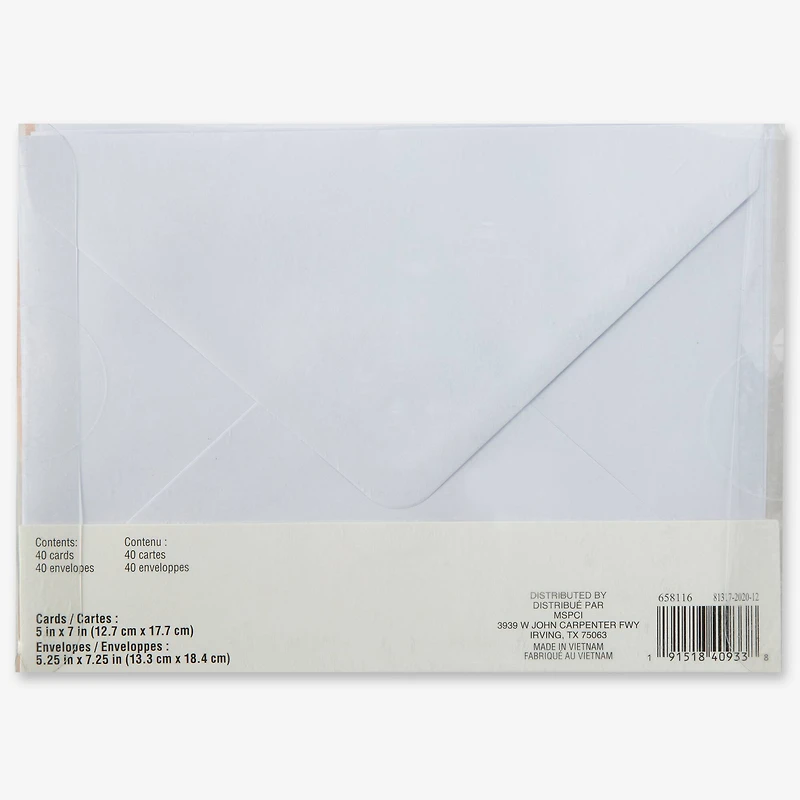 Solid Rainbow Cards & Envelopes by Recollections™, 5" x 7"