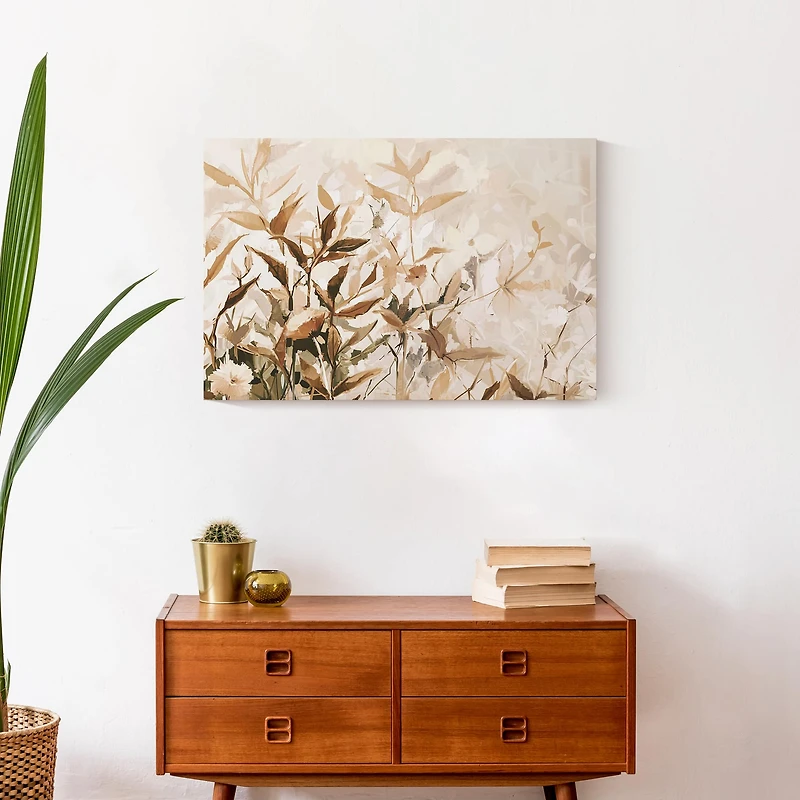 Creamy Abstract 16" x 24" Canvas Wall Art