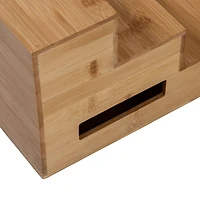 Honey Can Do Adjustable 3-Tier Bamboo Spice Rack Organizer