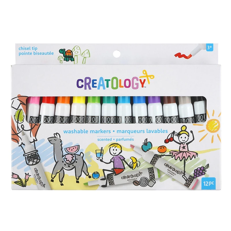Chisel Tip Scented Washable Markers by Creatology™