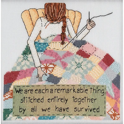 Mill Hill® Curly Girl Stitched Together Counted Cross Stitch Kit
