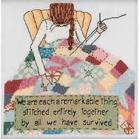 Mill Hill® Curly Girl Stitched Together Counted Cross Stitch Kit