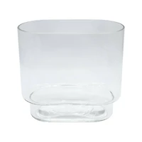 8" Clear Oval Glass Pedestal Vase by Ashland®