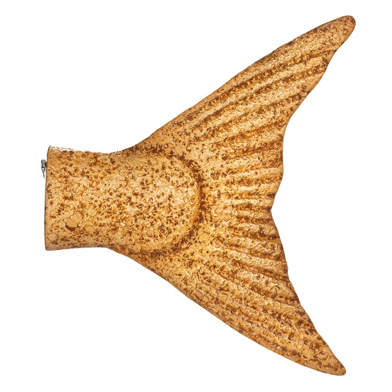 Hello Honey® 11.75" Distressed Gold Salmon Tail Metal Wall Décor