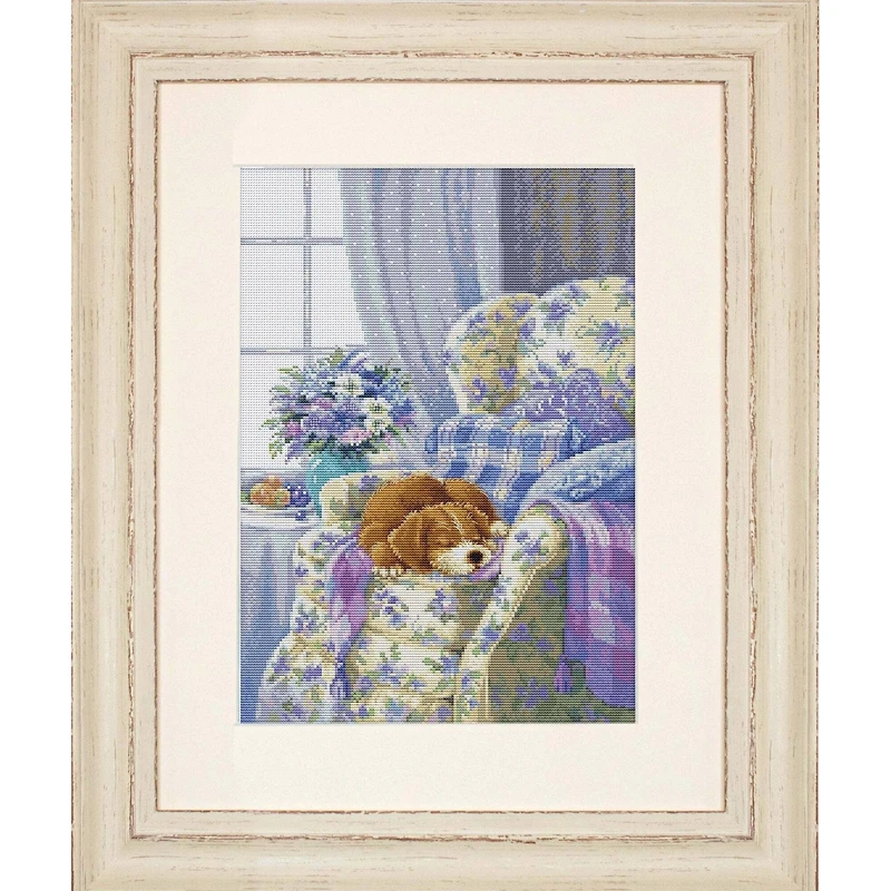 Luca-S Cozy Armchair Counted Cross-Stitch Kit
