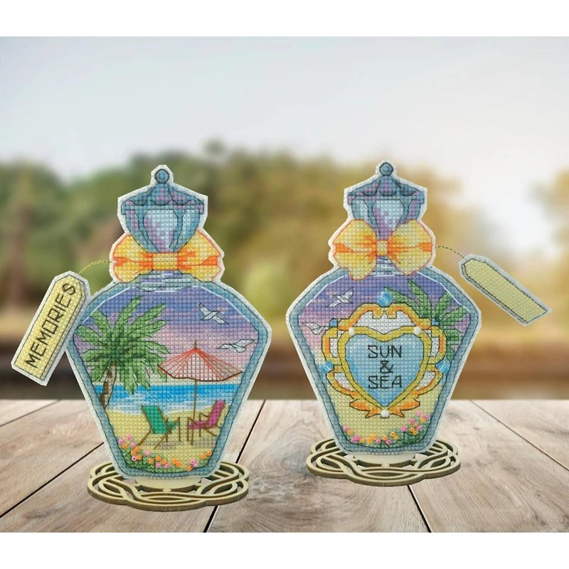 Crystal Art Set Of Pictures Scent Of Life Plastic Canvas Counted Cross Stitch Kit